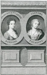 Retrato duplo de Francesca Cuzzoni (1696-1778) e Faustina Bordoni (1697-1781)